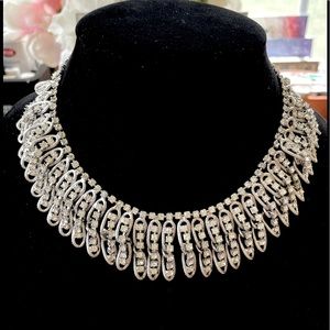 Vintage Heavily Encrusted Rhinestone Necklace